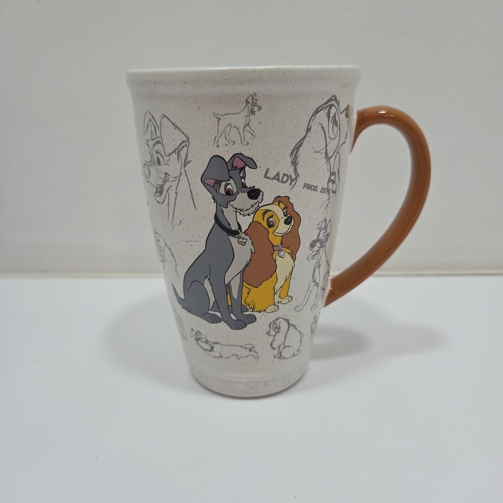 Disney Store Classic Collection Lady and the Tramp Latte 24oz Coffee Tea Mug‎